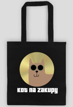 Torba Kot na Zakupy - czarny, czerwony, zielony