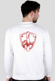 Biały Design Blood Bez Kaptura (Logo Tył)