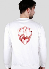 Biały Design Blood Bez Kaptura (Logo Tył)
