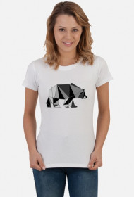 Koszulka Geometryczny Szary Niedźwiedź