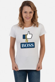 Śmieszna koszulka - prezent dla szefowej | Like a Boss