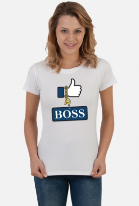 koszulka - prezent dla szefowej | Like a - damskie w Unpopular Designs