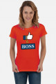 Śmieszna koszulka - prezent dla szefowej | Like a Boss