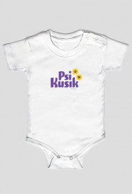 Psi Kusik - białe body dziecięce