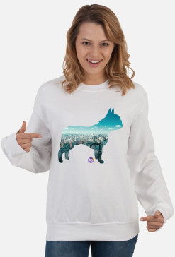 Buldog Francuski - RÓŻNE KOLORY bluza damska