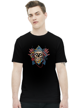 Skull and rose
