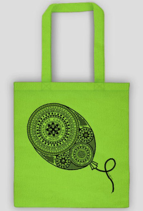 Torba Balon meander czarny