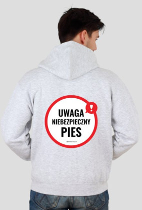 Niebezpieczny Pies - RÓŻNE KOLORY bluza męska