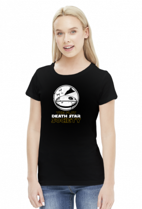 GeekWear -The Flat Death Star Society, płaska ziemia - koszulka damska