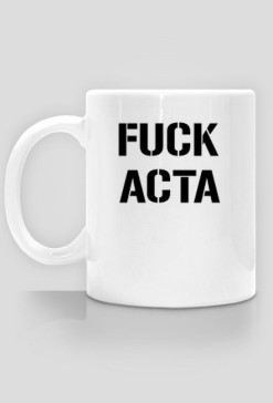 kubek "fuck acta"