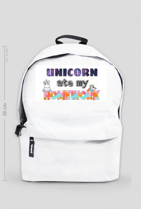 Plecak Unicorn ate my homework BTS