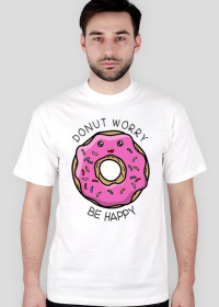 Donut worry koszulka męska