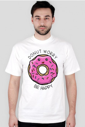 Donut worry koszulka męska