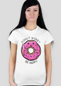 Donut worry koszulka damska