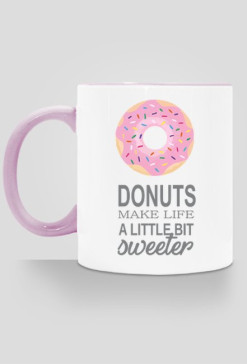 Donuts make life kubek