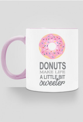Donuts make life kubek