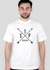 Set The Point - koszulka logo STP biała