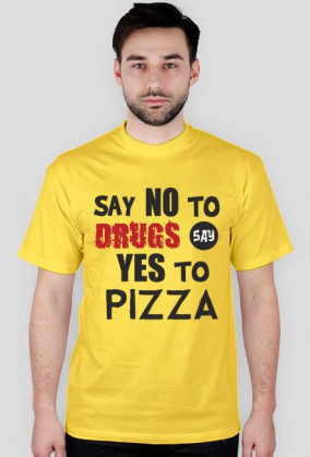 Say no to drugs koszulka męska