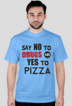 Say no to drugs koszulka męska