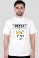 Pizza is love koszulka męska