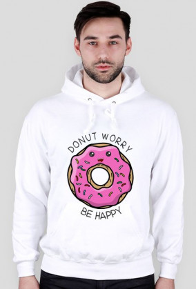 Donut worry bluza męska