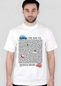 Koszulka The Way To Woman Brain Męska