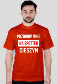 Koszulka Spotted: Cieszyn czerwona "Pozdrów mnie"