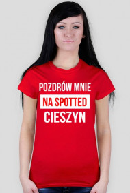 Koszulka Spotted: Cieszyn czerwona "Pozdrów mnie"