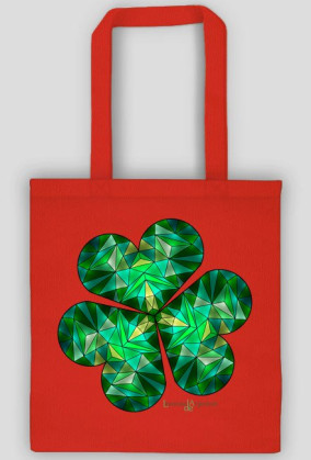 Torba Koniczyna low-poly czarna