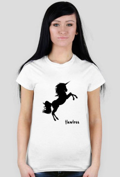 Flawless black - koszulka biała