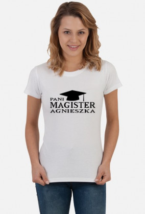 Koszulka Pani magister z imieniem Agnieszka