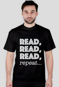 T-shirt męski Read, read, read, repeat...