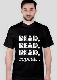 T-shirt męski Read, read, read, repeat...