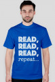 T-shirt męski Read, read, read, repeat...