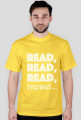 T-shirt męski Read, read, read, repeat...