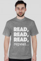 T-shirt męski Read, read, read, repeat...