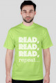 T-shirt męski Read, read, read, repeat...