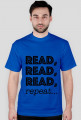 T-shirt męski Read, read, read, repeat...