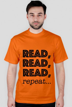 T-shirt męski Read, read, read, repeat...