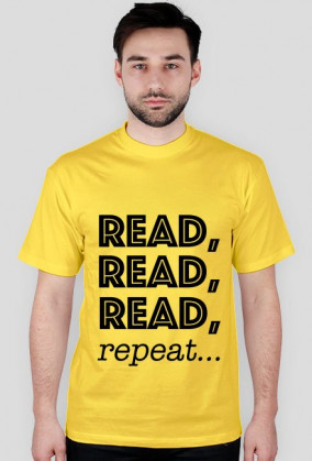 T-shirt męski Read, read, read, repeat...