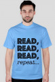 T-shirt męski Read, read, read, repeat...