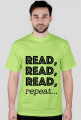T-shirt męski Read, read, read, repeat...