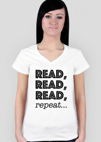 Koszulka damska Read, read, read, repeat...