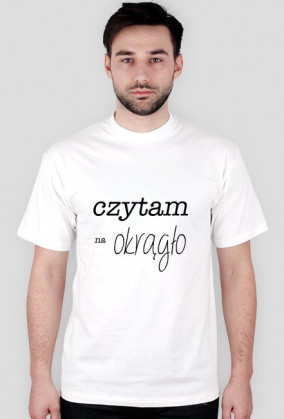 T-shirt męski Czytam na okrągło