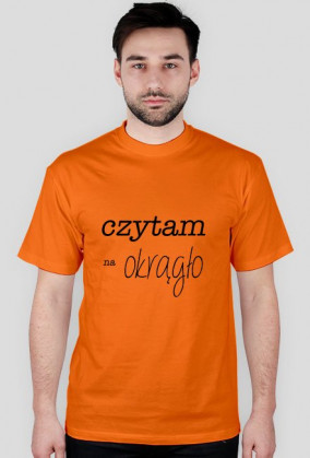 T-shirt męski Czytam na okrągło