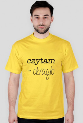 T-shirt męski Czytam na okrągło