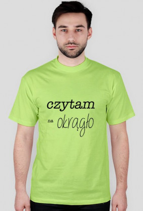 T-shirt męski Czytam na okrągło