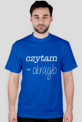 T-shirt męski Czytam na okrągło