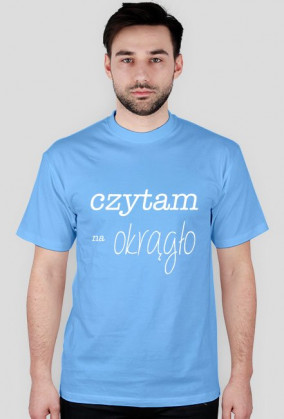 T-shirt męski Czytam na okrągło