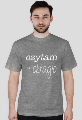 T-shirt męski Czytam na okrągło